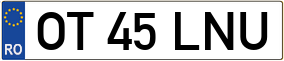 Trailer License Plate